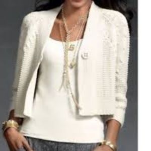 NWOT  CAbi Embrace Cropped Cardigan Small